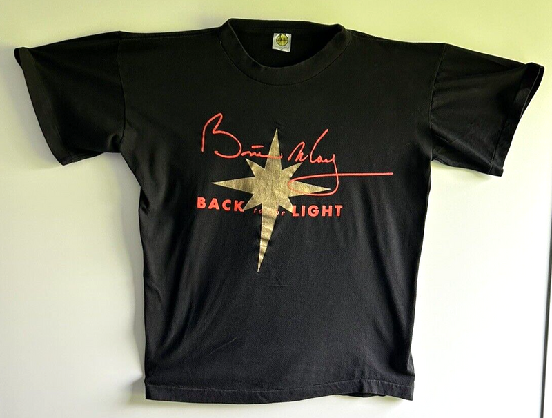 Queen Freddie Mercury Brian May Shirt Official Fan Club Back to the Light 1993 front