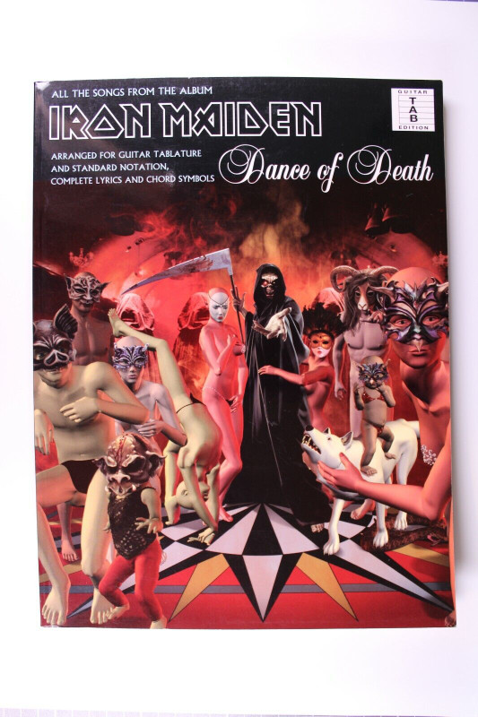 Iron Maiden Bruce Dickinson Sheet Music Book Notes + TAB Dance Of Death 2003 front