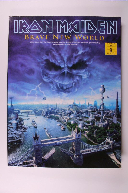 Iron Maiden Bruce Dickinson Sheet Music Book Notes + TAB Brave New World 2000 front