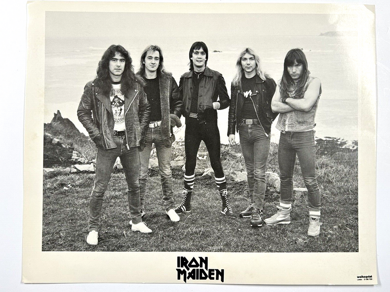 Iron Maiden Bruce Dickinson Photo Original Vintage Walker Print Promo 1982/3 front