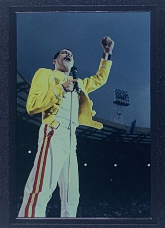 Queen Freddie Mercury Transparency  Slide Original Vintage Freddie on Stage 1986 Front