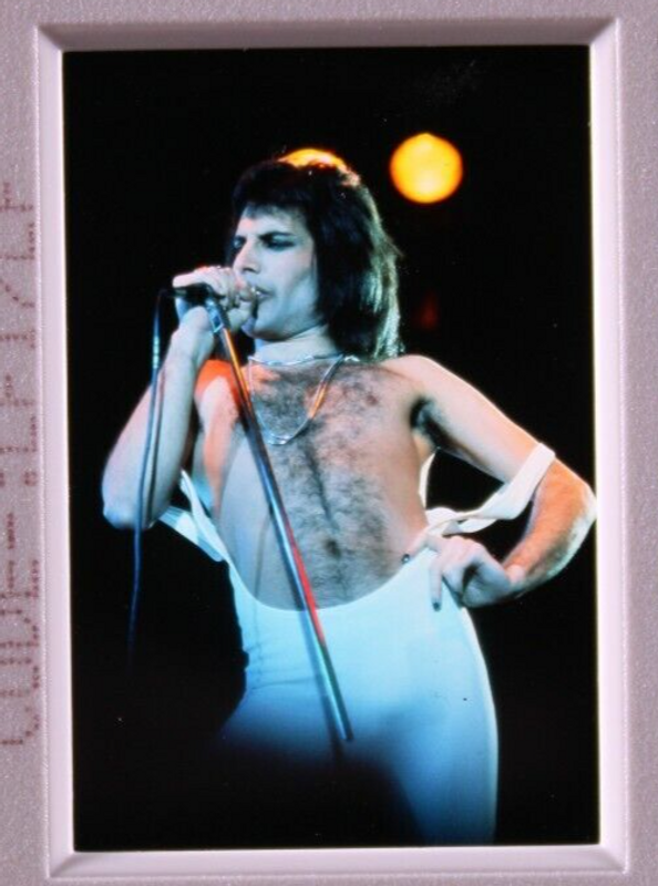Queen Freddie Mercury Transparency Live on Stage Back Lit Framed Circa Mid 70s