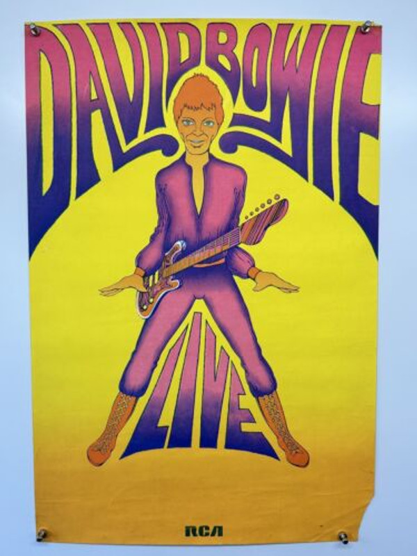 David Bowie Ziggy Stardust Poster Orig RCA Promo Design by George Underwood 1972 front image