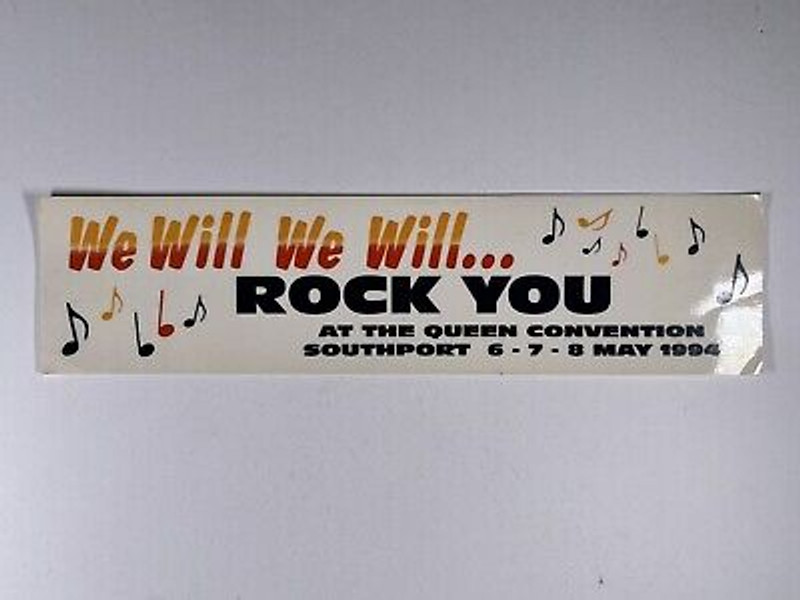 Queen Freddie Mercury Car Sticker front