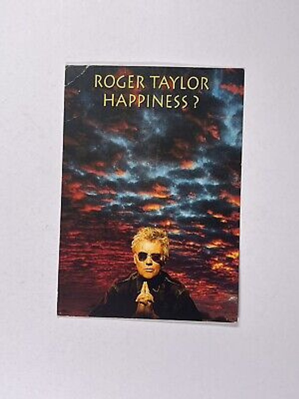 Queen Roger Taylor Postcard Flyer Happiness? Parlophone Promotion September 1994 front