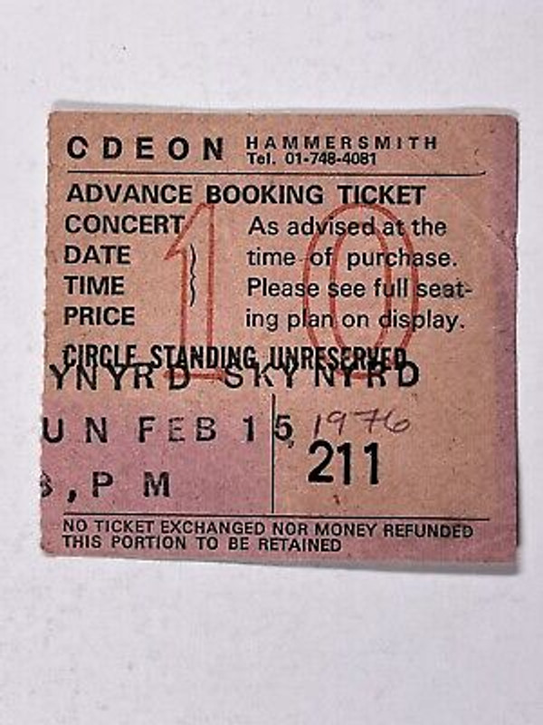 The B52s Complete Unused Ticket Original Eventim Apollo London 30 June 2019 Front