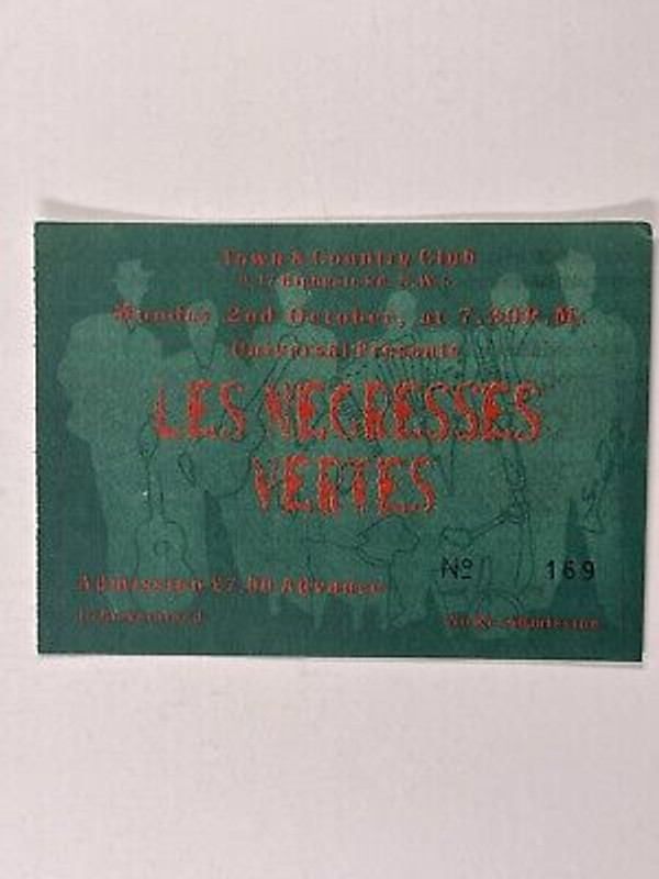 Les Negresses Vertes Ticket front