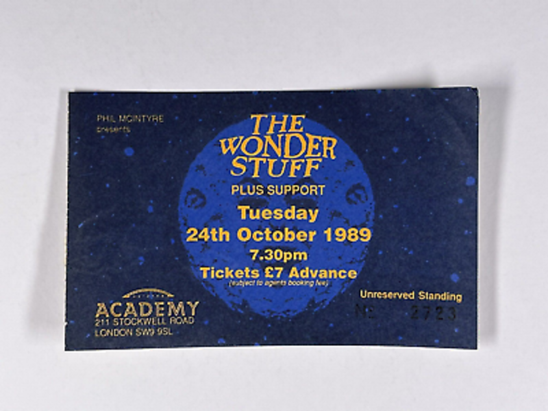 The Wonder Stuff Ticket Thee Hypnotics 02 Academy London Original October 1989