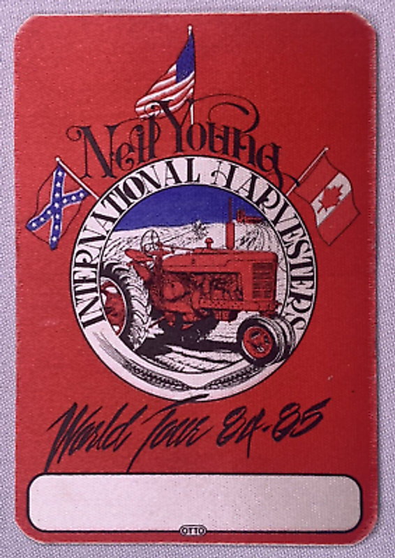 Neil Young Pass Ticket Original World Tour 1984/85