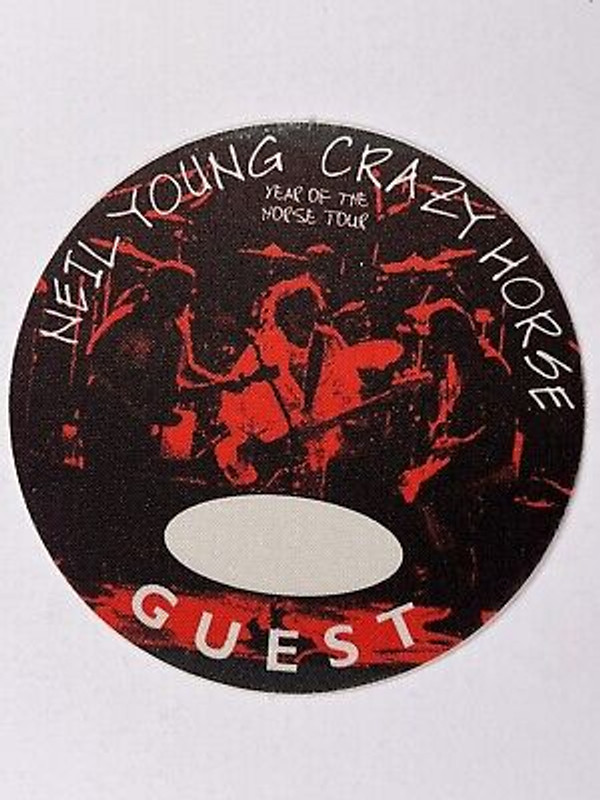 Neil Young Crazy Horse Pass Guest Original Cloth Year Of The Horse Circa 1990's