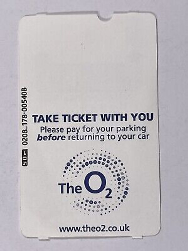 Neil Young Car Park Ticket Promise Of The Real Original 02 Arena 11th June 2016