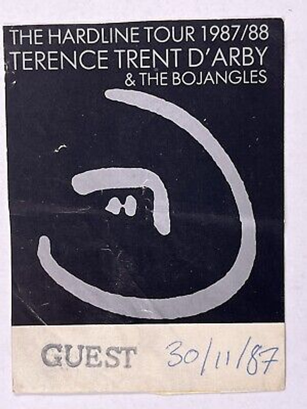 Terence Trent D'Arby Ticket Original Vintage The Hardline Tour 1987