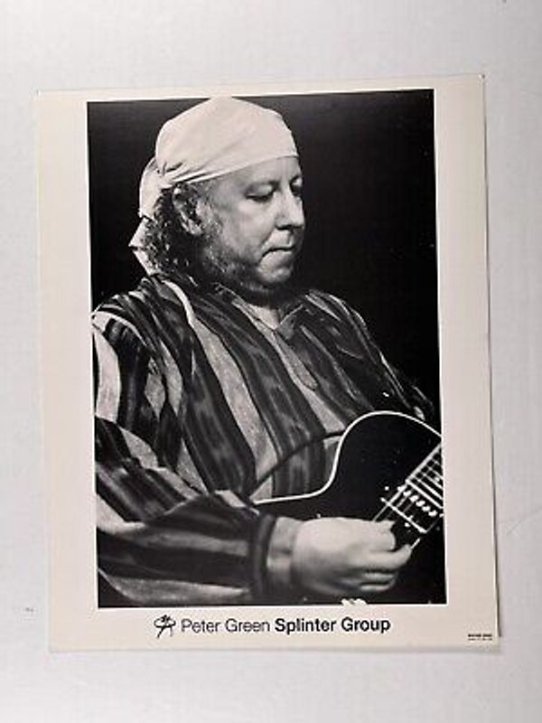 Peter Green Fleetwood Mac Photo Original Black And White Press Promotion 1990s