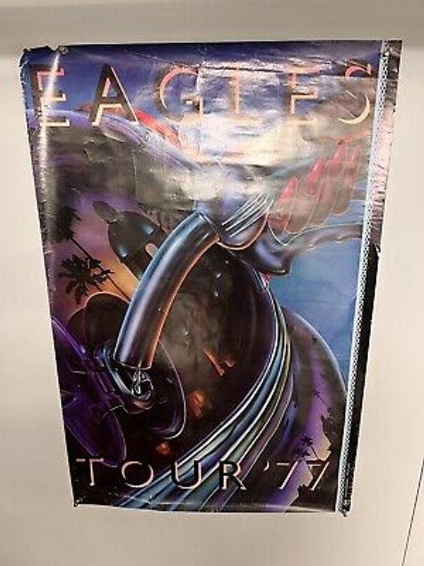The Eagles Poster Original Vintage Designed By Kosh & Bob Hickson 1977