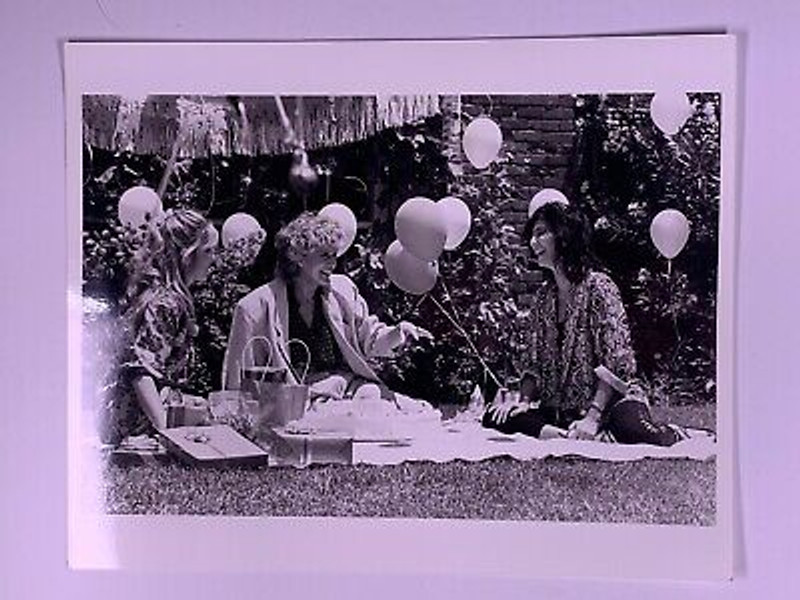 Cher Family Photo Original Black And White Press Promotion Circa 1980s