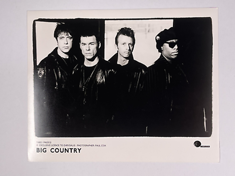 Big Country Photo Original Black And White Press Promotion Chrysalis 1993