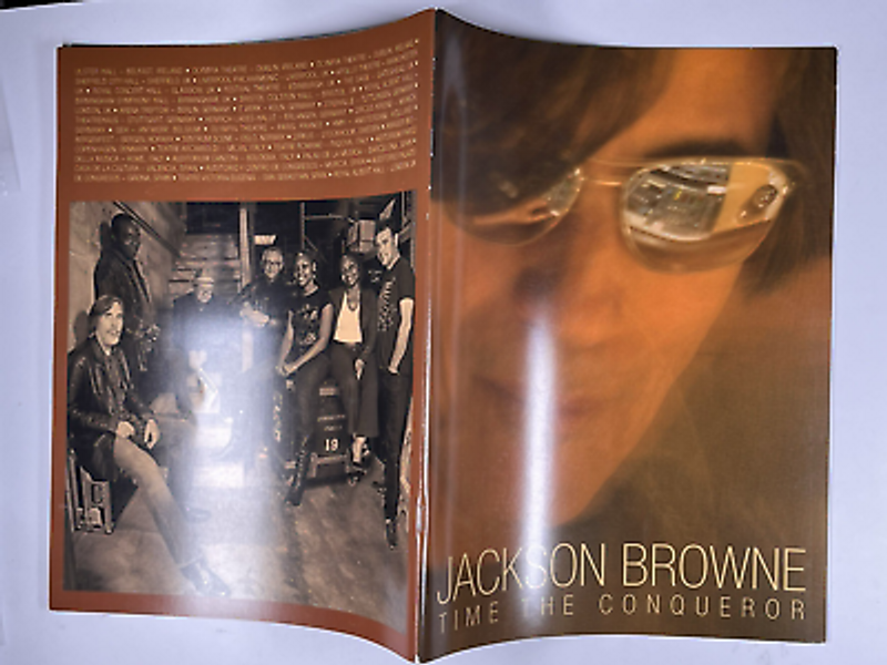 Jackson Browne Programme Original Time The Conqueror Booklet 2009 Spine