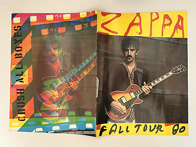 Frank Zappa Programme Original Steve Vai Vinnie Concert Fall Tour 1980 Spine