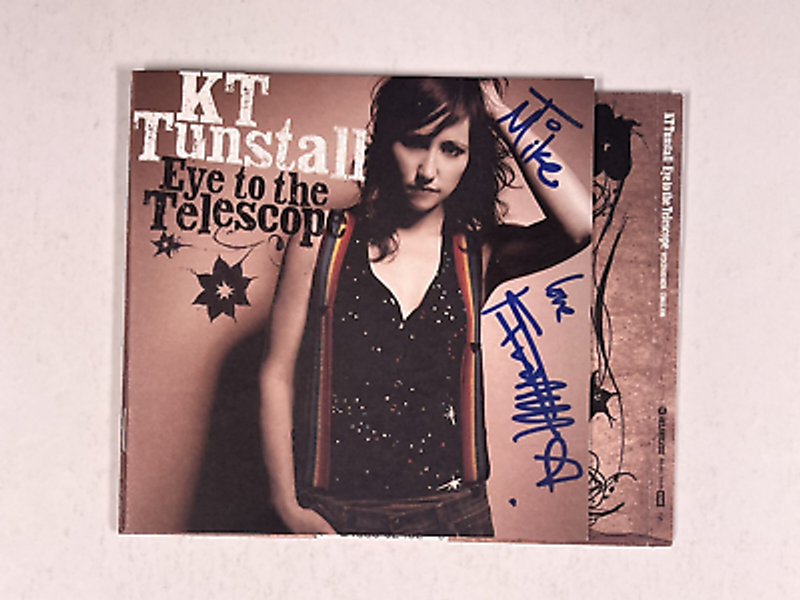 KT Tunstall Signed CD Original Autograph Hand Signed Eye To The Telescope