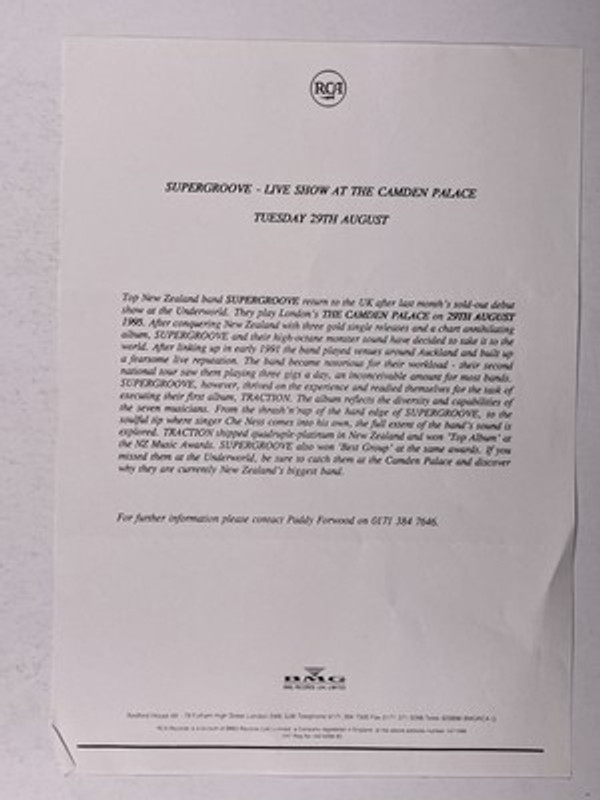 Therapy? Press Release Original A&M Records  Michael Mckeegan 1995 Front