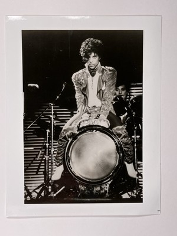 Prince Photo Original Black And White Press Promotion Circa 1980s