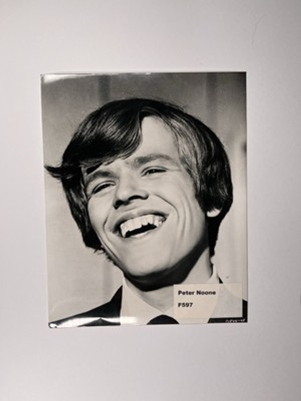Peter Noone Photo Original Black And White Press Promotion