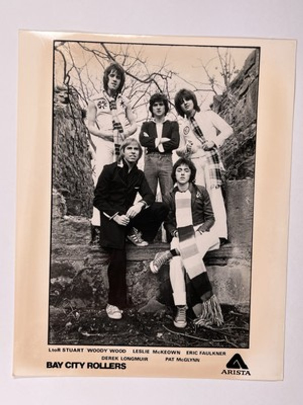 Bay City Rollers Photo Original Black And White Press Promotion 1978
