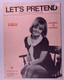 Lulu Sheet Music Original Let's Pretend 1967 front