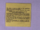 Jethro Tull Ticket Original 'A' Tour Royal Albert Hall London 1980 back