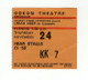 Uriah Heap Ticket Vintage Innocent Victim Tour Odeon Theatre Birmingham 1977 front