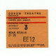 Camel Ticket Vintage Rain Dances Tour Birmingham Odeon Theatre 1977 front