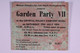 Yes Rick Wakeman Garden Party 8 Ticket Crystal Palace Bowl 1974 front