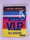 Michael Jackson Pass Original Laminated VIP Bad World Tour 1988 front