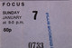 Focus Ticket Official Vintage Hard Rock Manchester Hocus Pocus May 1973 front zoomed