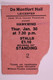 Hawkwind Lemmy Ticket Original Vintage 1975 front