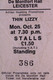 Thin Lizzy Ticket Original Johnny The Fox Tour De Montfort Hall October 1976 front zoomed