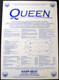 Queen Freddie Mercury Alarm Flyer Original Magic Tour Wembley Promo 1986 back