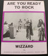 Wizzard Roy Wood The Move ELO Sheet Music Vintage Are You Ready to Rock 1974 front