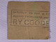 Ry Cooder Ticket Original Odeon Hammersmith 1982 back