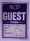 Saxon Pass Ticket Original Denim And Leather Tour Bingley Hall Stafford 2008 Front