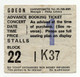 OMD Orchestral Manoeuvres in the Dark Ticket Vintage Hammersmith London 1981 Front
