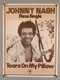 Johnny Nash Poster Original Promo CBS Tears on My Pillow 1974 #2 front