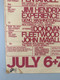 Jimi Hendrix Tyrannosaurus Rex T-Rex Poster Original Woburn Festival UK 1968