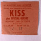 Kiss Ticket Original Vintage Lick It Up Tour Leicester UK 1983 front