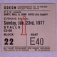 Hall And Oates Ticket Vintage Original Bigger Than Both Of Us Tour 1977 #1 front