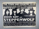 Steppenwolf John Kay Poster Vintage Original Promo Town and Country Club 1985 front