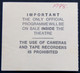 Rush Ticket Original Vintage Birmingham Hemispheres Tour 1979 #2 Back