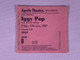 Iggy Pop Ticket Vintage Original Blah Blah Blah Tour Manchester 1987 front