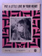 Jackie De Shannon Sheet Music Original Put A Little Love In Your Heart 1969 front