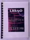 UB40 Itinerary Original Vintage Labour Of Love III UK Tour 1998 Front